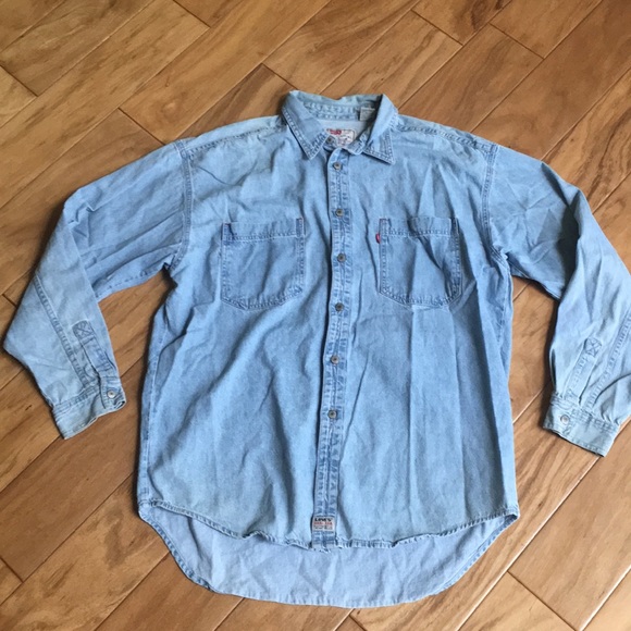 levi's red tab denim shirt